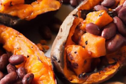 Hearty Baked Sweet Potatoes with Black Beans: A Flavorful Fusion