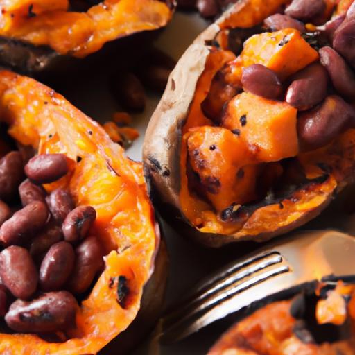 Hearty Baked Sweet Potatoes with Black Beans: A Flavorful Fusion