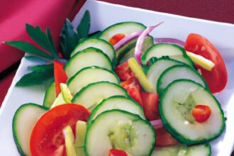 Refreshing Cucumber and Tomato Salad: A Crisp, Colorful Delight