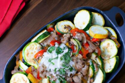Sizzling Ground Beef & Zucchini Skillet: Easy Weeknight Meal