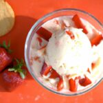 Dreamy Vegan Strawberry Cheesecake Ice Cream Delight