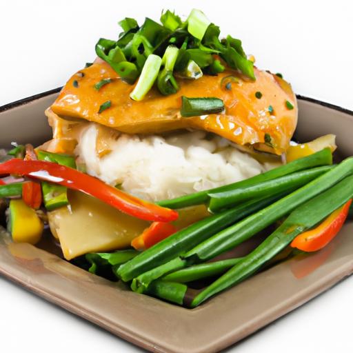 Savor Sunset Flavors: Grilled Tempeh with zesty Ginger Touch