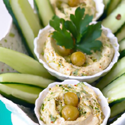 Refreshing Cucumber ‌& Hummus Bites: Healthy Snack Ideas