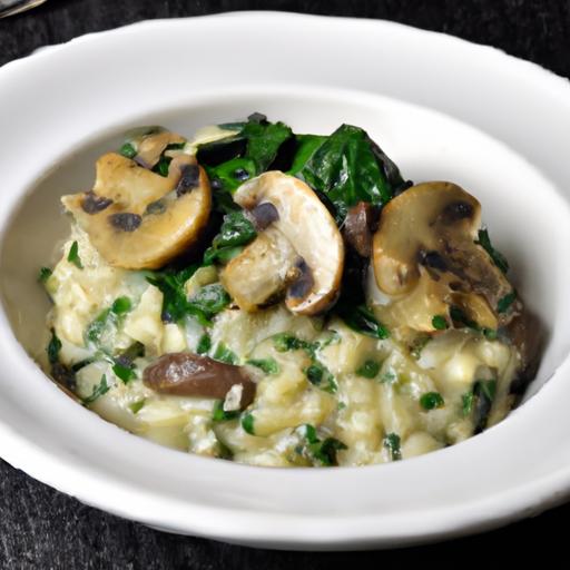 Savor ‌the Creamy Delight of ⁣mushroom and Spinach Risotto