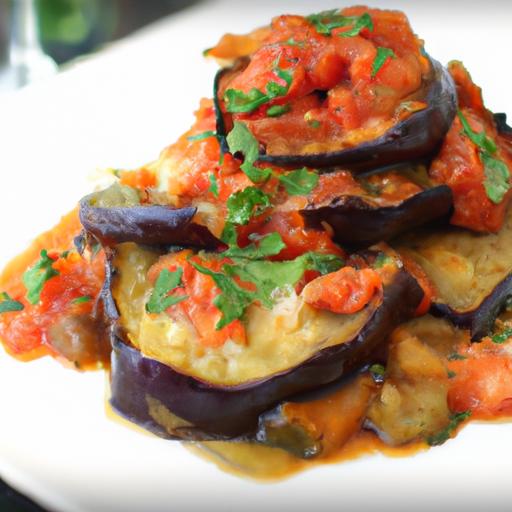 Savory Baked Eggplant with rich Tomato Sauce Recipe