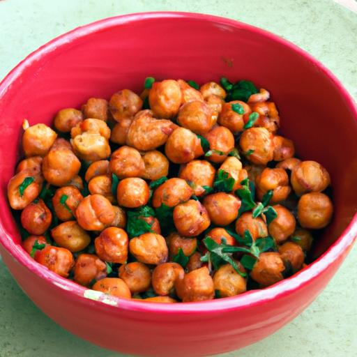 Crunchy Microwave Roasted Chickpeas: Quick & Healthy snack