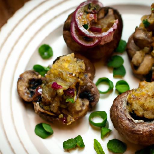 Deliciously Nutritious: stuffed Mushrooms with Quinoa Flair