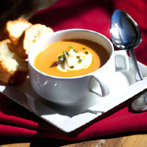 Velvety Roasted Red Pepper & Gouda Cheese Soup Delight