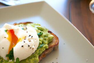 Golden Mornings: Mastering Avocado Toast with Poached Egg