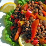 Harvest Flavors: Vibrant Lentil and Roasted Pepper Salad