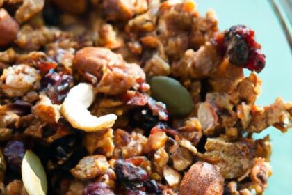 Crunchy Homemade Granola with Nuts and Seeds Delight