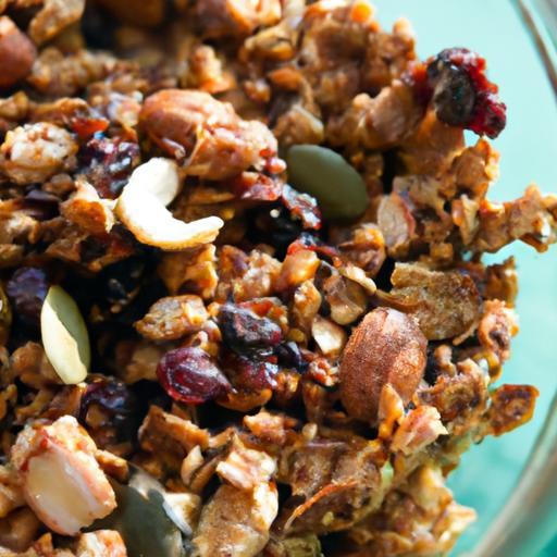 Crunchy Homemade Granola with Nuts and Seeds Delight