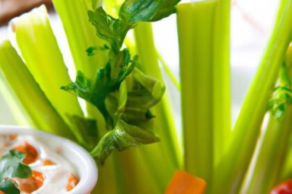 Crunchy Carrot & Celery Sticks with Creamy Greek Yogurt Dip