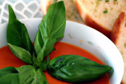 Quick & Cozy: Microwave Tomato Basil Soup in Minutes