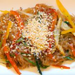 Japchae Unveiled: Korean Glass Noodles in Colorful Harmony