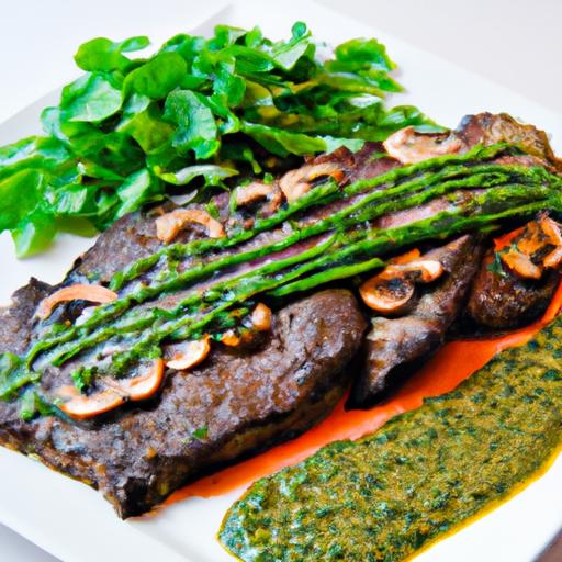 Savor⁤ Skirt⁢ Steak perfected with Zesty Chimichurri Sauce