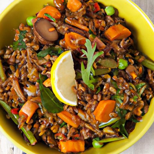 Wholesome Lentil & Brown Rice Stir-Fry: A nutritious Boost