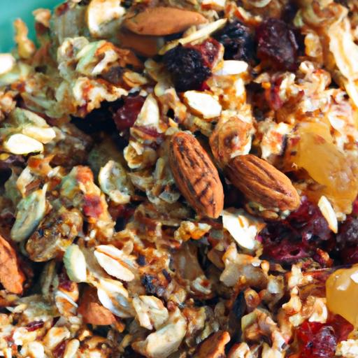 Crunchy Homemade Granola with Nuts and Seeds Delight