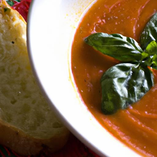 Quick & Cozy: microwave Tomato Basil Soup in Minutes