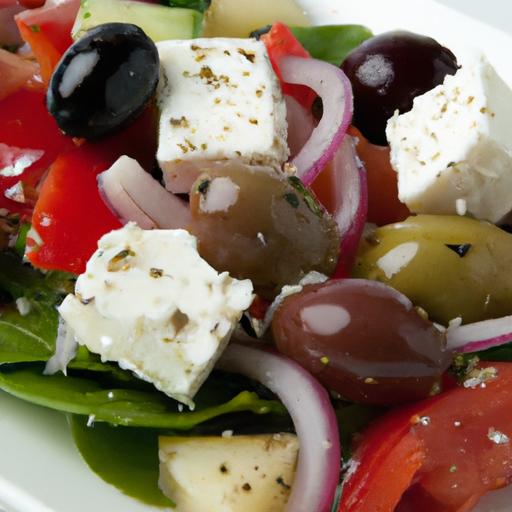 Mediterranean‍ Delight: Mastering Greek Salad ⁣with feta & Olives