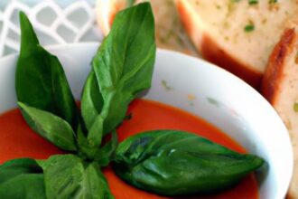 Quick & Cozy: Microwave Tomato Basil Soup in Minutes