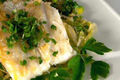 Herb-Infused Baked Halibut: A Flavorful Seafood Delight