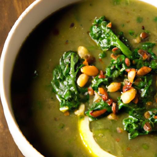 Hearty Lebanese Spinach and Lentil Soup: A Nutritious Delight
