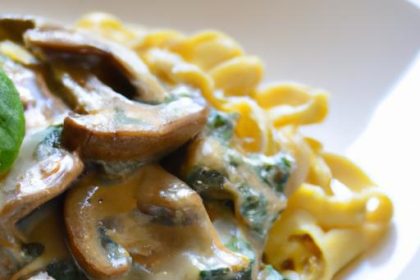 Savor the Flavor: Creamy Mushroom & Spinach Pasta Delight