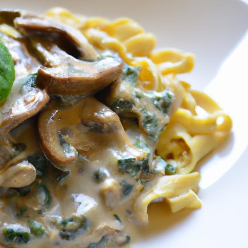 Savor the Flavor: Creamy Mushroom & Spinach Pasta Delight