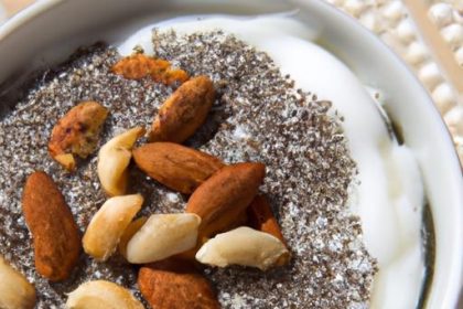 Power-Packed Greek Yogurt with Chia Seeds & Nuts Boost