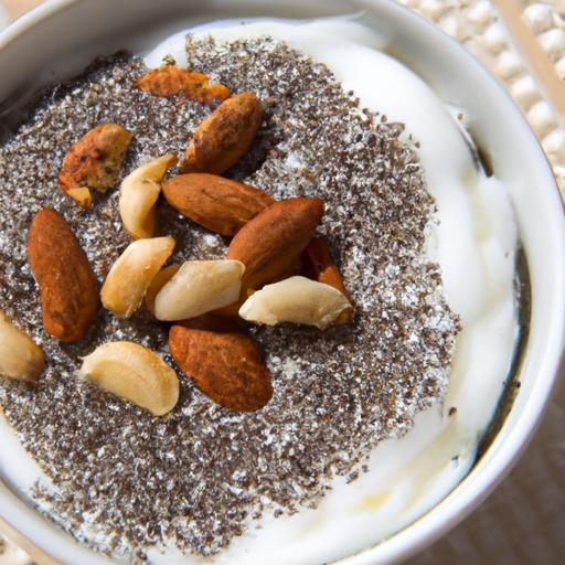 Power-Packed Greek Yogurt with Chia Seeds & Nuts Boost