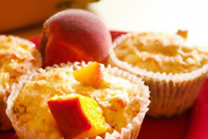 Peach Cottage Cheese Muffins: Sweet Meets Tangy Delight