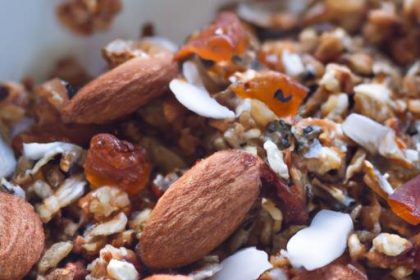 Crunchy Homemade Granola with Almonds and Chia Seeds