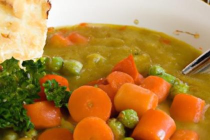 Hearty Split Pea Soup with Carrots: A Nutritious Delight