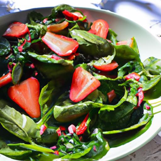 Refreshing Twist: The Delightful Spinach & Strawberry Salad