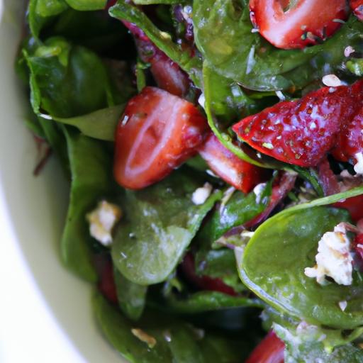 Refreshing Twist: The Delightful Spinach & Strawberry Salad