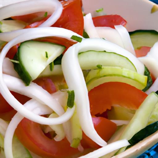 Zesty Spiced Cucumber,‌ Onion & Tomato Salad Recipe​ Guide