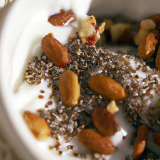 Power-Packed Greek Yogurt with Chia Seeds & Nuts Boost