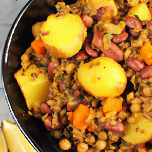 Hearty Baked Sweet Potato & Lentil Bowl: Nutritious Delight