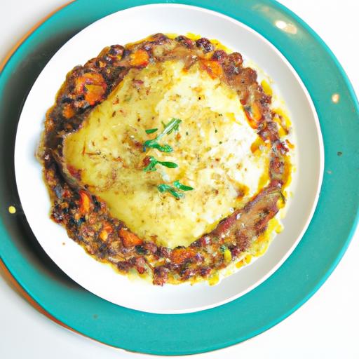 Savory Lentil Shepherd's Pie with Cheese & Smoky paprika