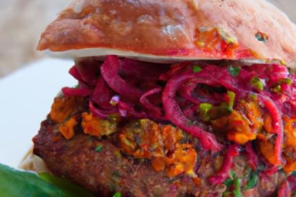 Beet & Lentil Burger: A Vibrant Twist on Plant-Based Eats