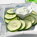 Cool & Creamy: Cucumber Slices with Greek Yogurt Dip Delight