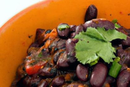 Hearty Black Bean & Sweet Potato Chili: A Flavorful Delight
